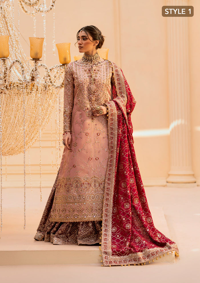 Aik Atelier | Wedding Festive 25 | LOOK 03 XS Tissue LONG SHIRT WITH GHARARA
