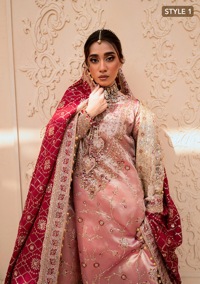 Aik Atelier | Wedding Festive 25 | LOOK 03 S Tissue LONG SHIRT WITH GHARARA