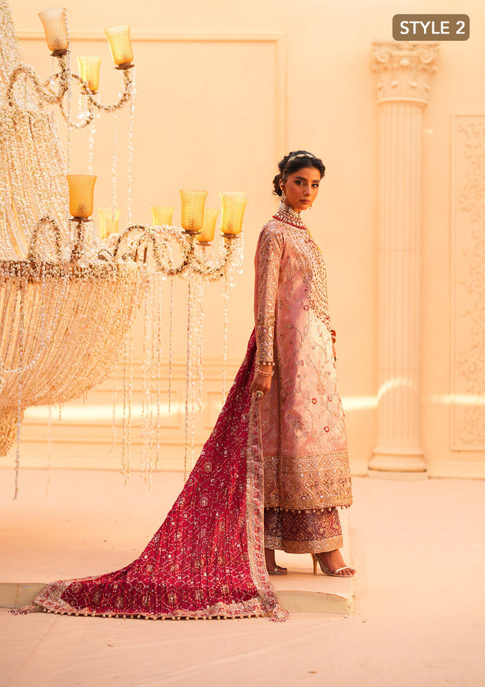 Aik Atelier | Wedding Festive 25 | LOOK 03 L Tissue LONG SHIRT WITH GHARARA