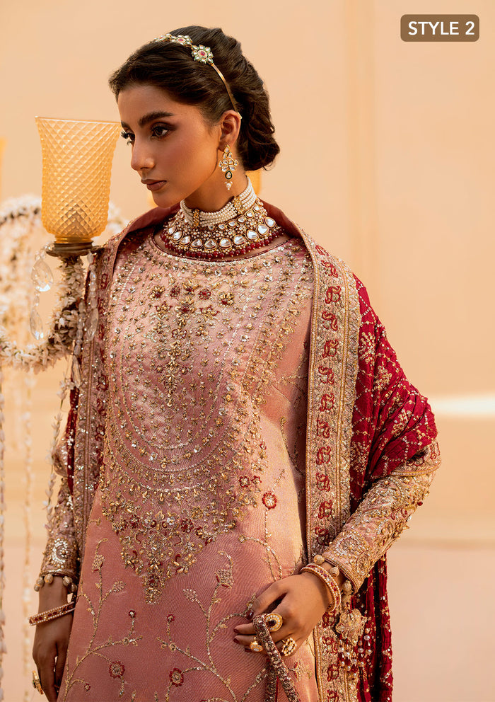 Aik Atelier | Wedding Festive 25 | LOOK 03 XL Tissue LONG SHIRT WITH GHARARA