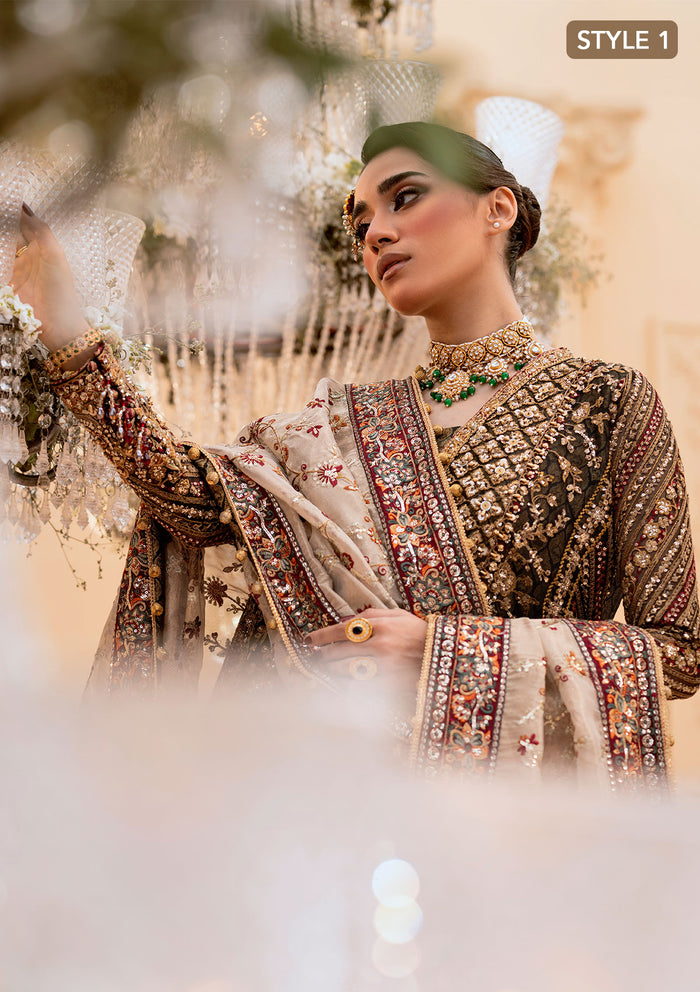 Aik Atelier | Wedding Festive 25 | LOOK 04 M Organza LONG SHIRT WITH GHARARA