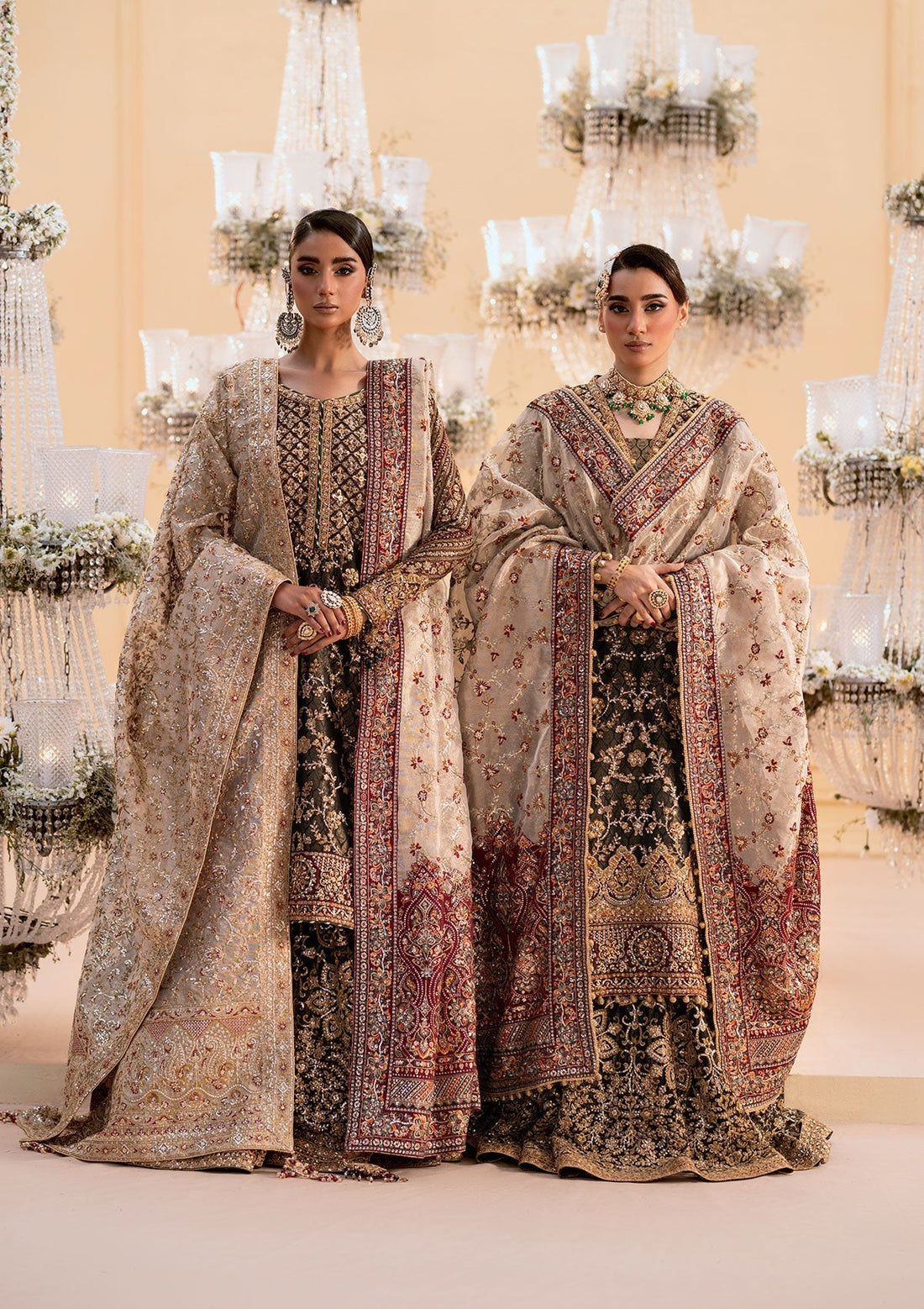 Aik Atelier | Wedding Festive 25 | LOOK 04 XS Organza LONG SHIRT WITH LEHNGA