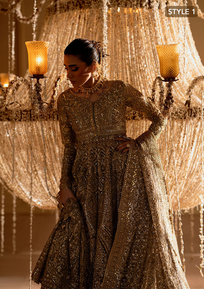 Aik Atelier | Wedding Festive 25 | LOOK 05 M Net KALIDAR WITH CRUSHED SKIRT
