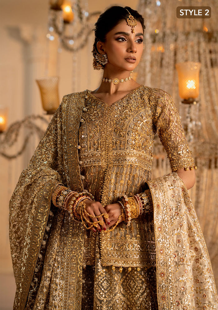 Aik Atelier | Wedding Festive 25 | LOOK 05 L Net KURTI WITH LEHNGA
