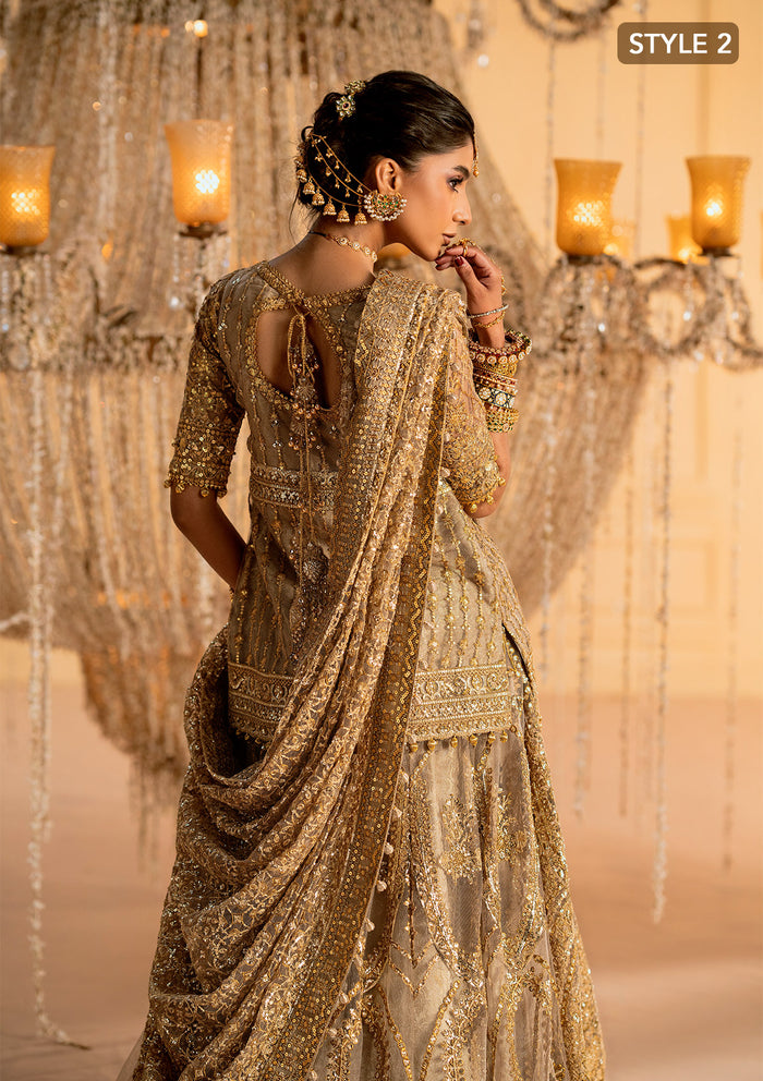 Aik Atelier | Wedding Festive 25 | LOOK 05 XL Net KURTI WITH LEHNGA