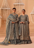 Aik Atelier | Wedding Festive 25 | LOOK 06 XS Net SIDE SLIT SHIRT WITH CRUSHED FROCK