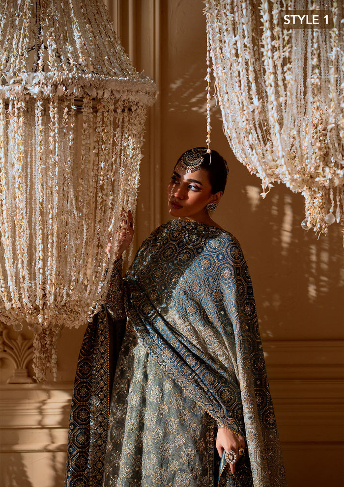 Aik Atelier | Wedding Festive 25 | LOOK 06 M Net SIDE SLIT SHIRT WITH CRUSHED FROCK