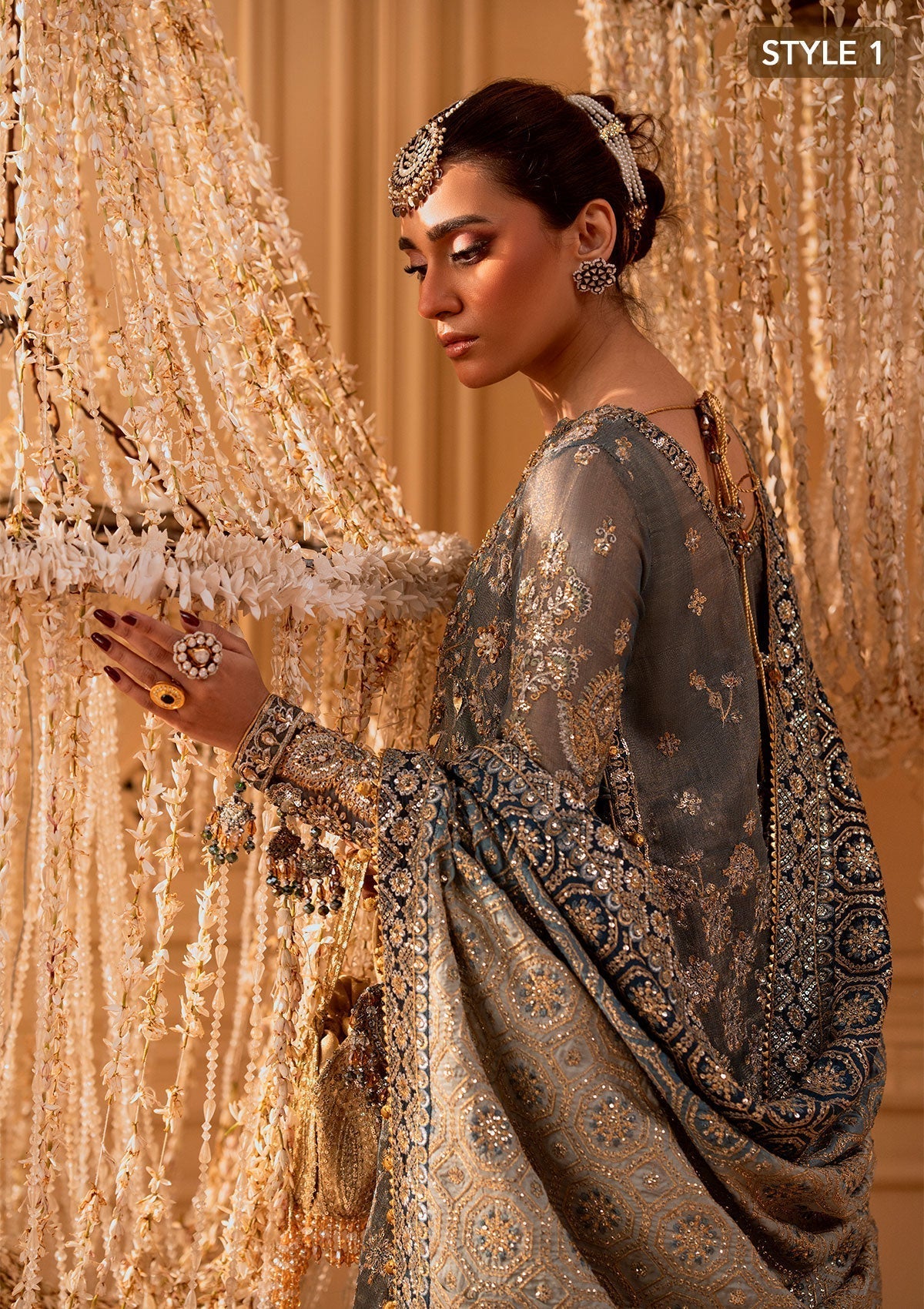 Aik Atelier | Wedding Festive 25 | LOOK 06 L Net SIDE SLIT SHIRT WITH CRUSHED FROCK