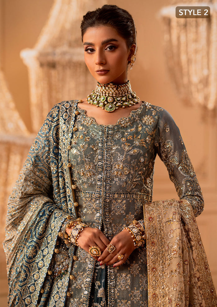 Aik Atelier | Wedding Festive 25 | LOOK 06 L Net OPEN FRONT SHIRT WITH SKIRT