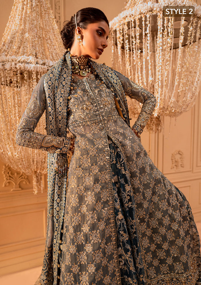 Aik Atelier | Wedding Festive 25 | LOOK 06 XL Net OPEN FRONT SHIRT WITH SKIRT