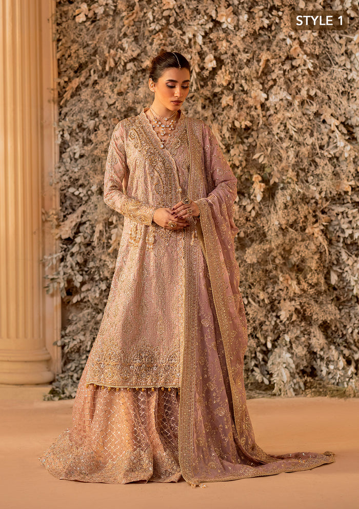 Aik Atelier | Wedding Festive 25 | LOOK 07 XS Khaadi Net SIDE SLIT LONG SHIRT WITH CRUSHED FROCK