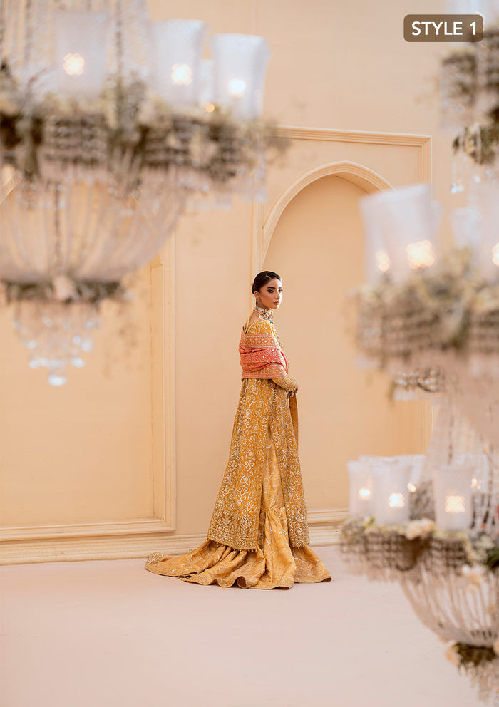Aik Atelier | Wedding Festive 25 | LOOK 08 M LONG SHIRT WITH FARSHI GHARARA Khaadi Net