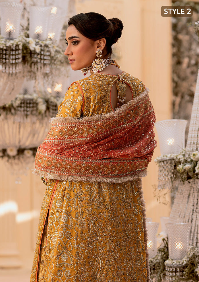 Aik Atelier | Wedding Festive 25 | LOOK 08 XL LONG SHIRT WITH FARSHI GHARARA Khaadi Net