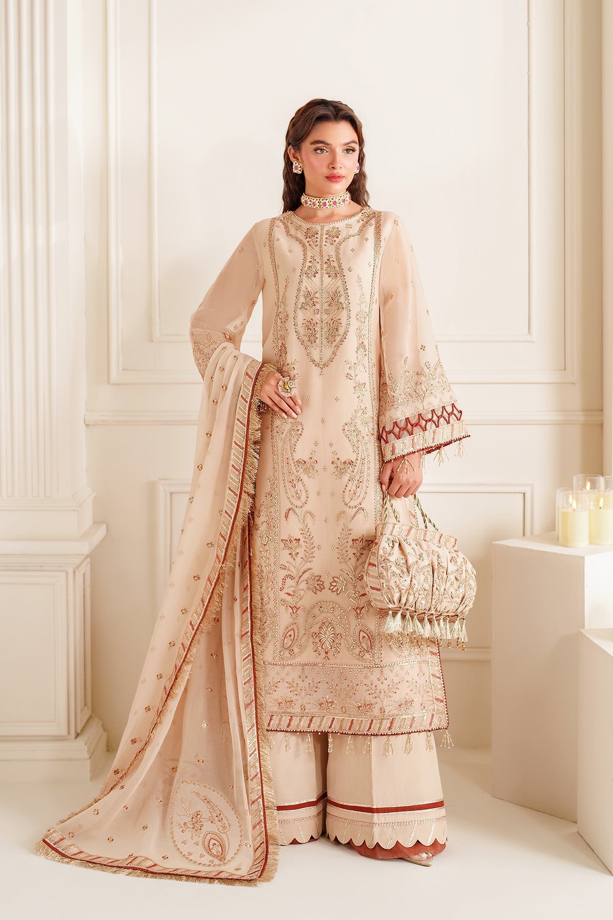Alizeh | Dua Formals 24 | AF-DUA-3028-Emel - Pakistani Designer Dress - by Alizeh | Type: Ladies Clothes - 100% Original at Saira Sultan