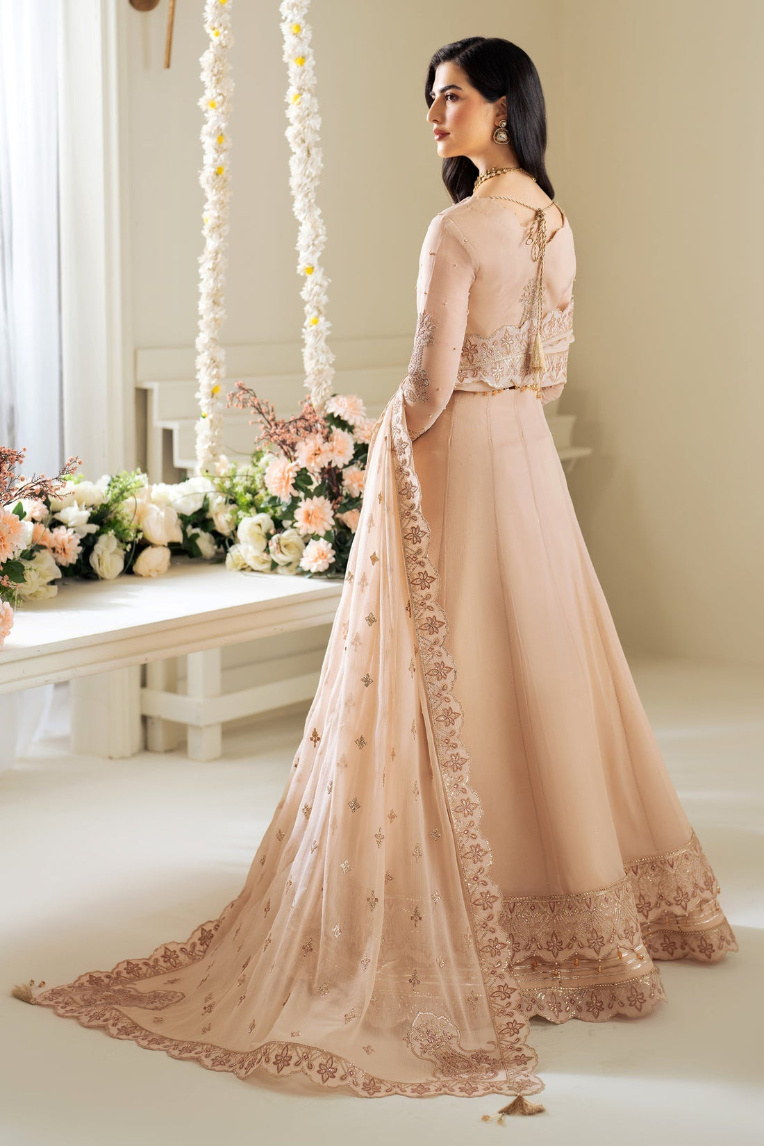Alizeh | Selene Luxury Chiffon Collection 25 | AF-PS-8004-Lotus XS Beige Chiffon