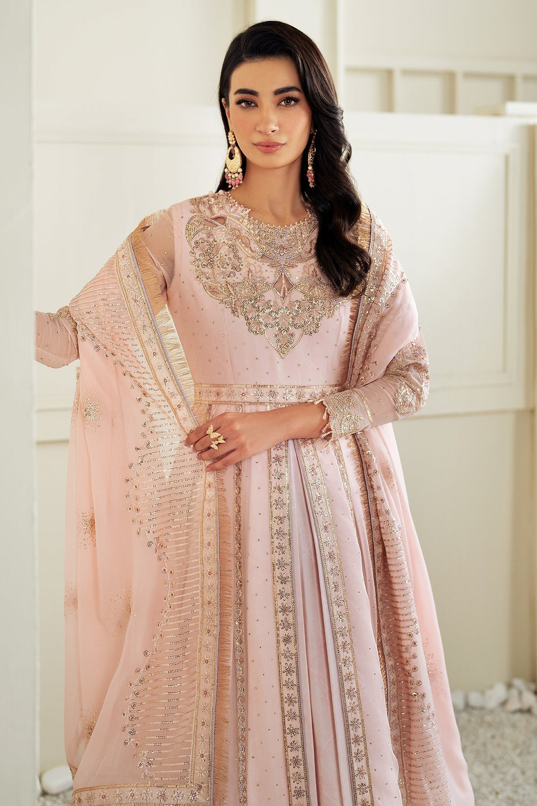 Alizeh | Selene Luxury Chiffon Collection 25 | AF-PS-8006-Izna XS Pink Chiffon