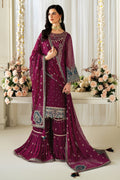 Alizeh | Selene Luxury Chiffon Collection 25 | AF-PS-8001-Rosie M Wine Berry Chiffon