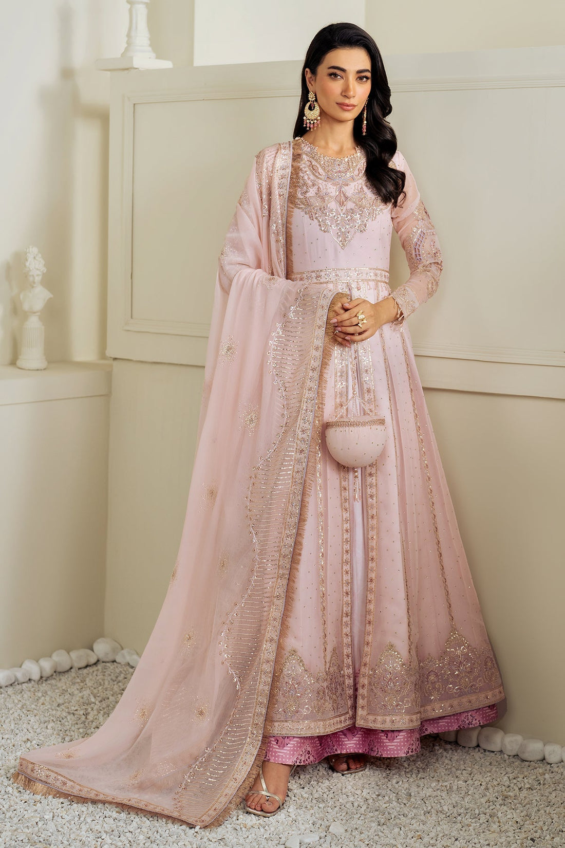 Alizeh | Selene Luxury Chiffon Collection 25 | AF-PS-8006-Izna XS Pink Chiffon