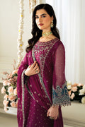 Alizeh | Selene Luxury Chiffon Collection 25 | AF-PS-8001-Rosie L Wine Berry Chiffon