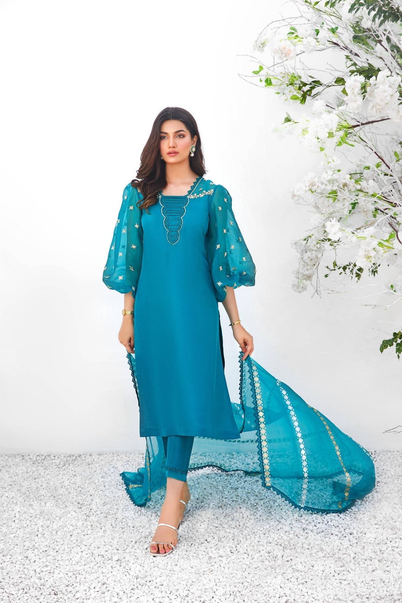 Anam Akhlaq | Festive Collection | D-15 - Pakistani Designer Dress - by Anam Akhlaq | Type: Formal - 100% Original at Saira Sultan