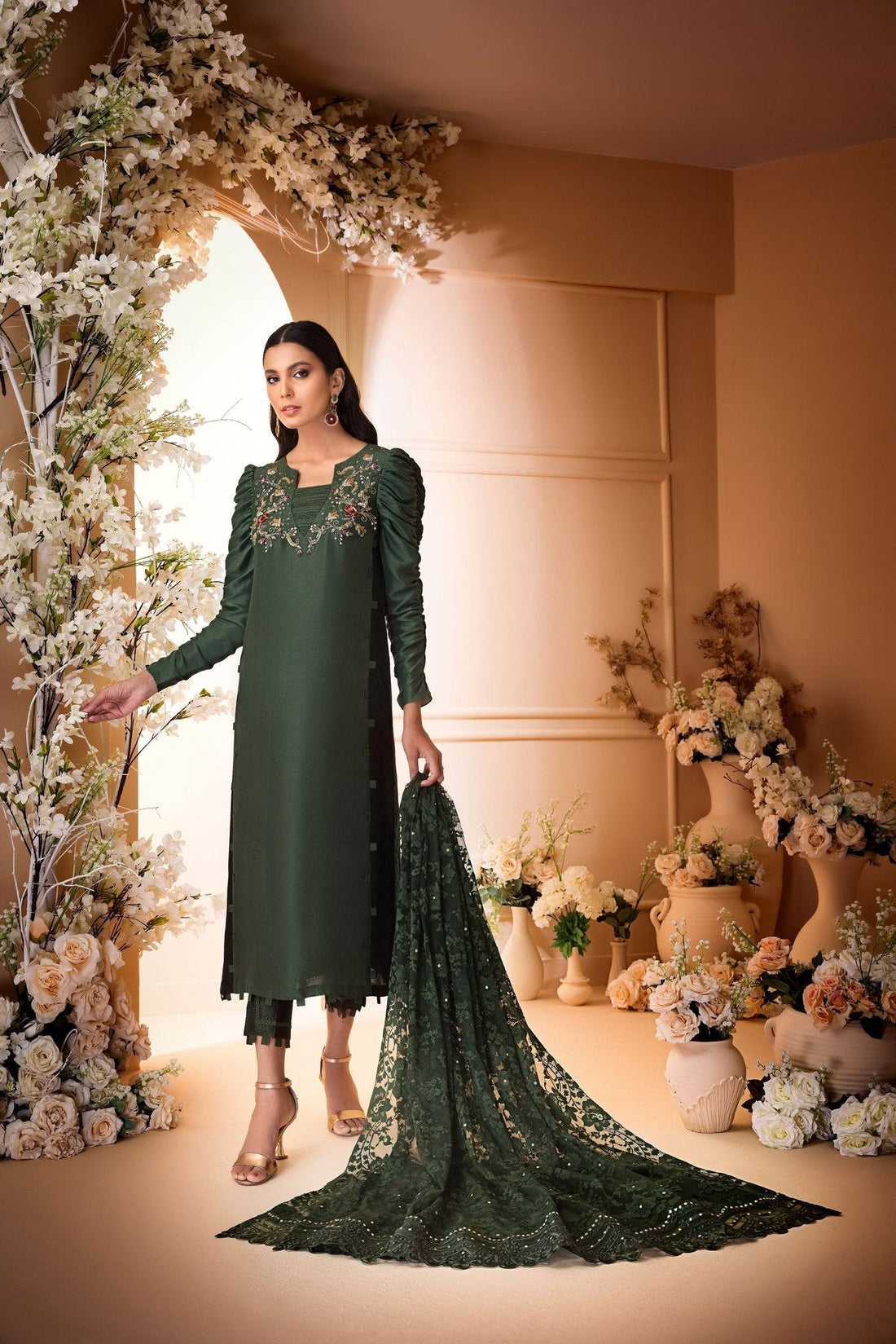 Anam Akhlaq | Festive Collection | D-30 - Pakistani Designer Dress - by Anam Akhlaq | Type: Formal - 100% Original at Saira Sultan