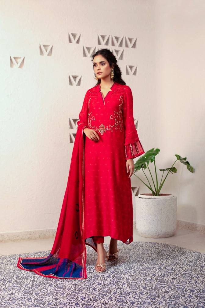 Anam Akhlaq | Festive Collection | D-13 - Pakistani Designer Dress - by Anam Akhlaq | Type: Formal - 100% Original at Saira Sultan