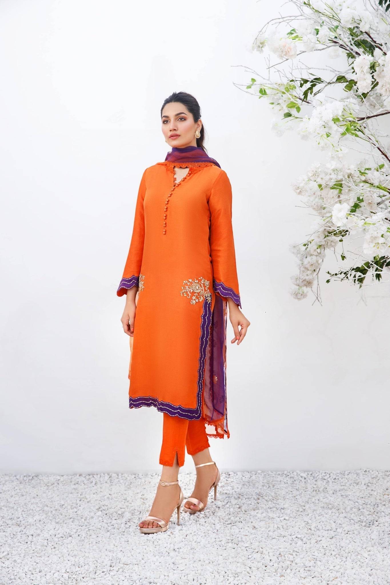 Anam Akhlaq | Festive Collection | D-19 - Pakistani Designer Dress - by Anam Akhlaq | Type: Formal - 100% Original at Saira Sultan