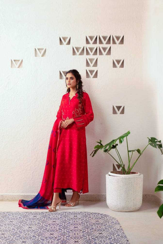 Anam Akhlaq | Festive Collection | D-13 - Pakistani Designer Dress - by Anam Akhlaq | Type: Formal - 100% Original at Saira Sultan