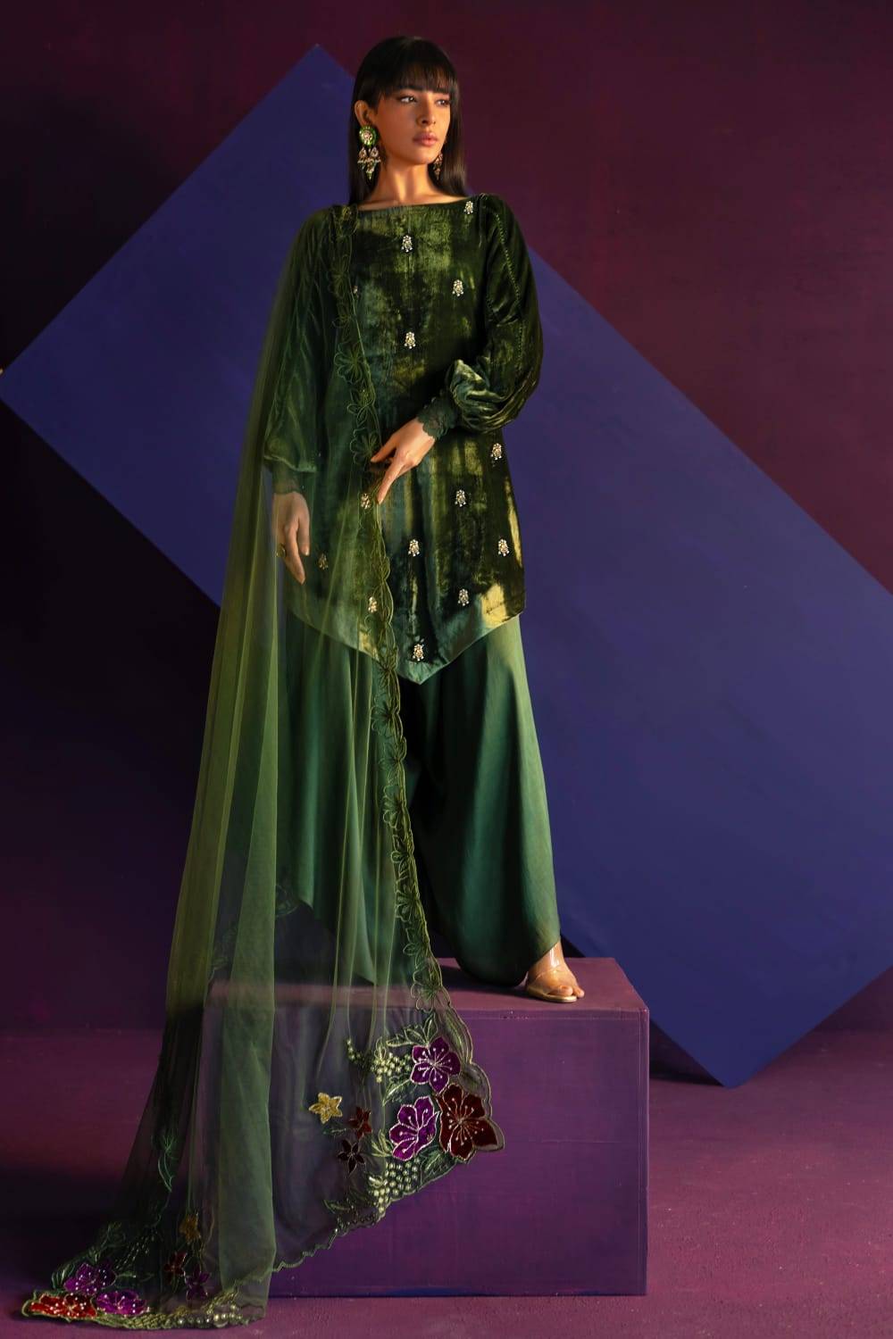 Anam Akhlaq | Festive Collection | D-40 - Pakistani Designer Dress - by Anam Akhlaq | Type: Formal - 100% Original at Saira Sultan