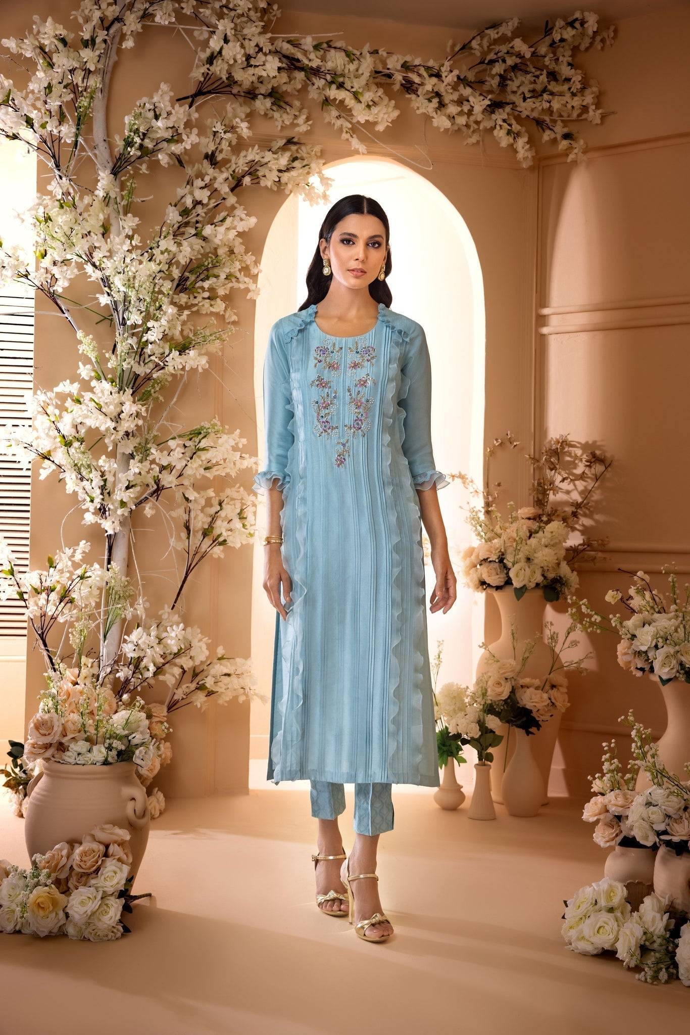 Anam Akhlaq | Festive Collection | D-32 - Pakistani Designer Dress - by Anam Akhlaq | Type: Formal - 100% Original at Saira Sultan