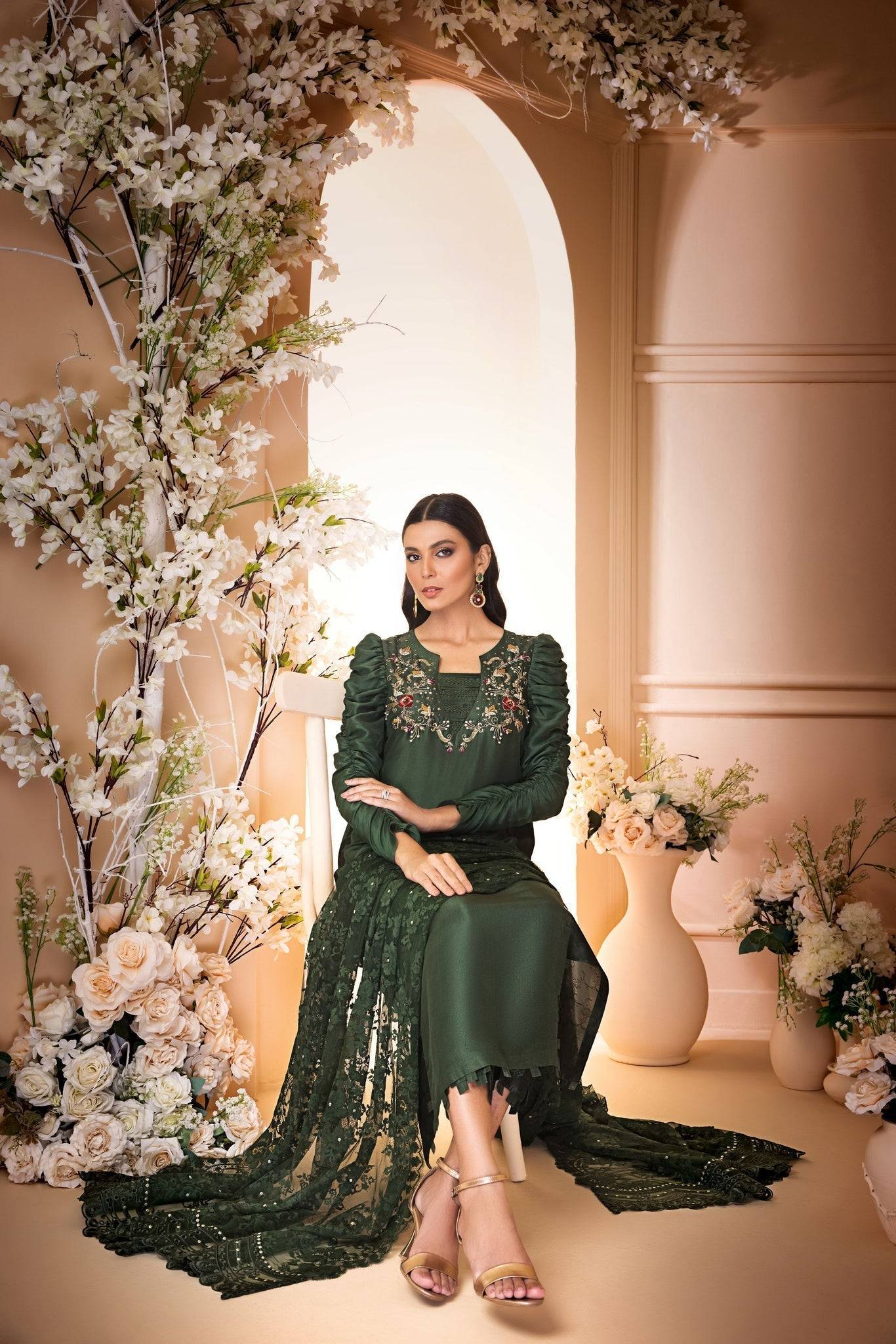 Anam Akhlaq | Festive Collection | D-30 - Pakistani Designer Dress - by Anam Akhlaq | Type: Formal - 100% Original at Saira Sultan