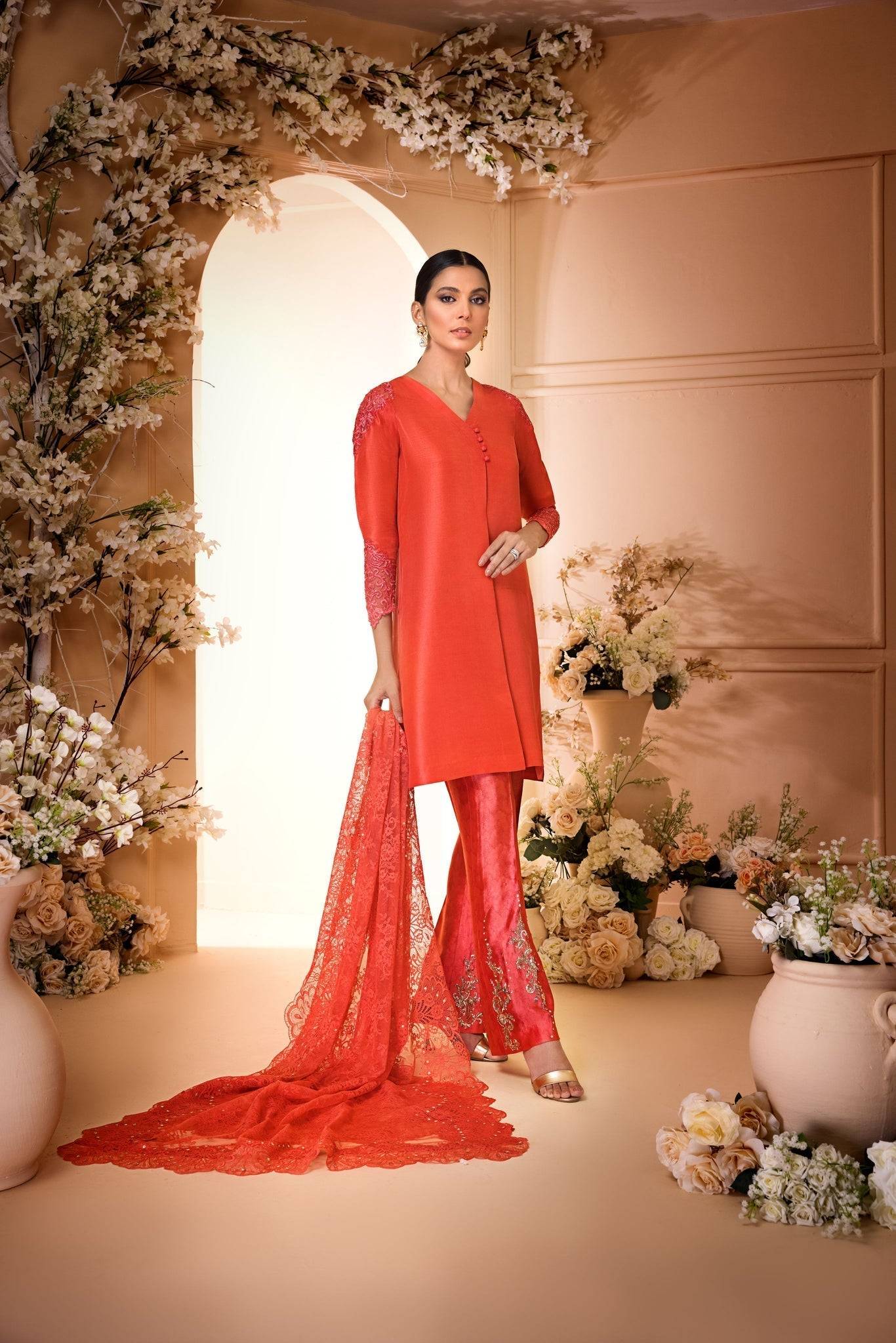 Anam Akhlaq | Festive Collection | D-33 - Pakistani Designer Dress - by Anam Akhlaq | Type: Formal - 100% Original at Saira Sultan