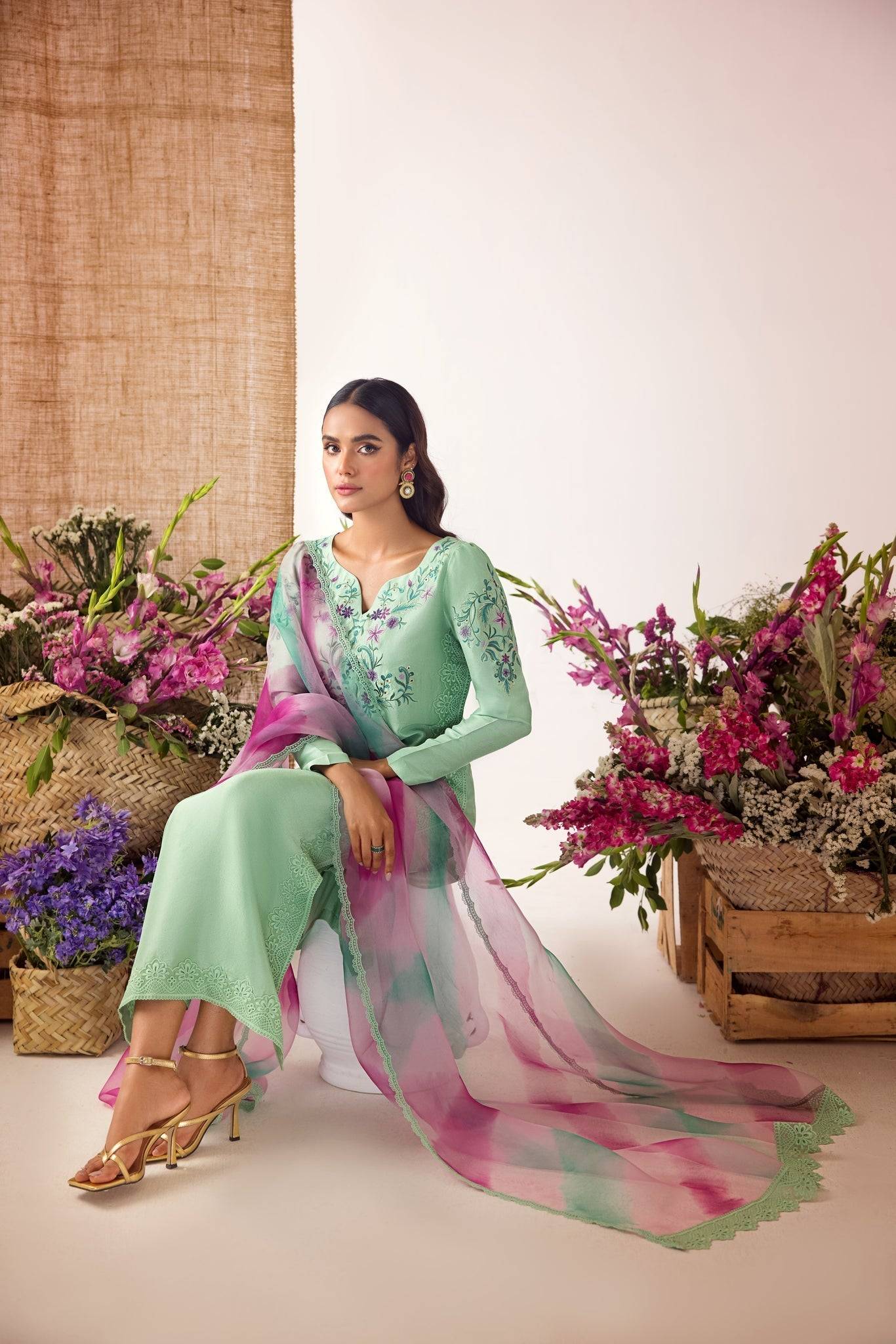 Anam Akhlaq | Festive Collection | D-37 - Pakistani Designer Dress - by Anam Akhlaq | Type: Formal - 100% Original at Saira Sultan