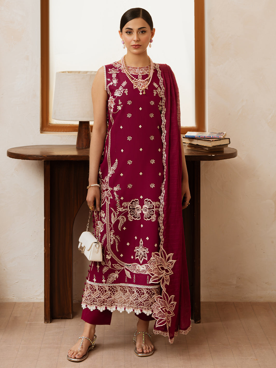 Mahnur | Florence Luxury Lawn 25 | ARLEEN S Carmine Lawn