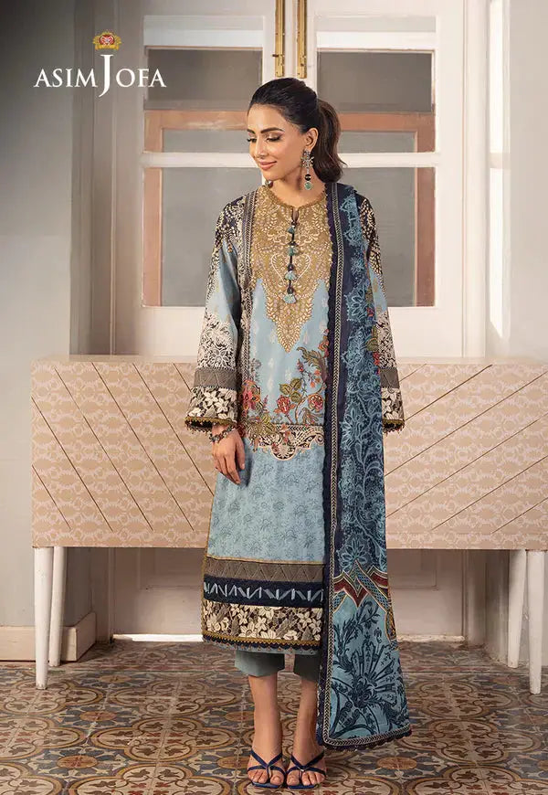 Asim Jofa | Aira Summer Prints | AJAR-27 - Pakistani Designer Dress - by Asim Jofa | Type: Luxury - 100% Original at Saira Sultan