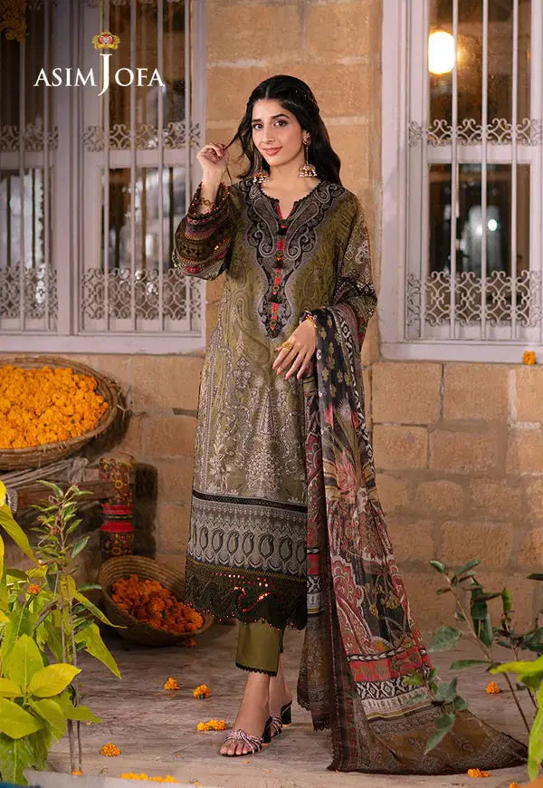 Asim Jofa | Aira Summer Prints | AJAR 23 - Pakistani Designer Dress - by Asim Jofa | Type: Luxury - 100% Original at Saira Sultan