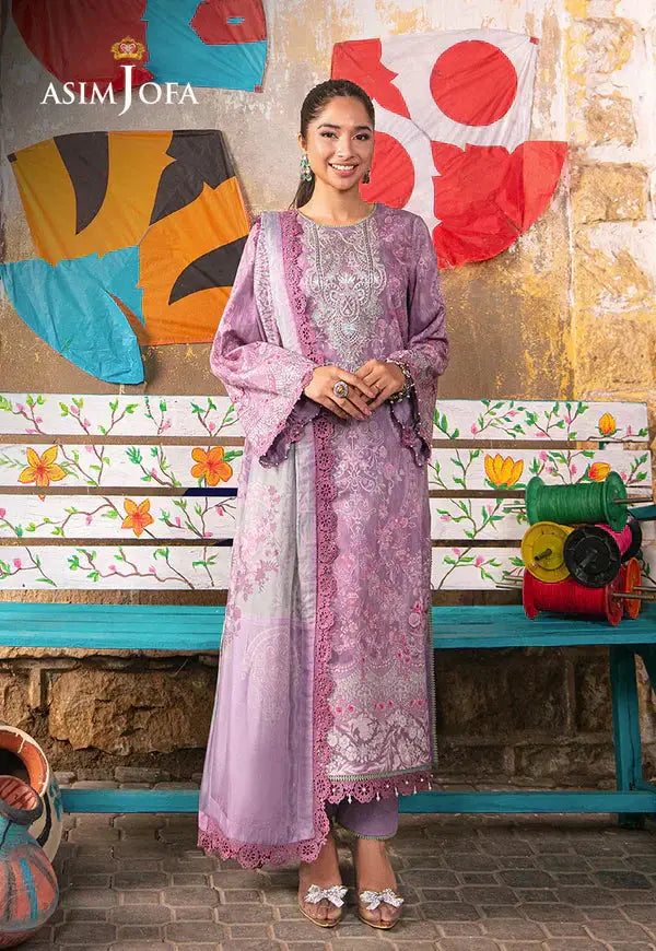 Asim Jofa | Aira Summer Prints | AJAR-11 - Pakistani Designer Dress - by Asim Jofa | Type: Luxury - 100% Original at Saira Sultan