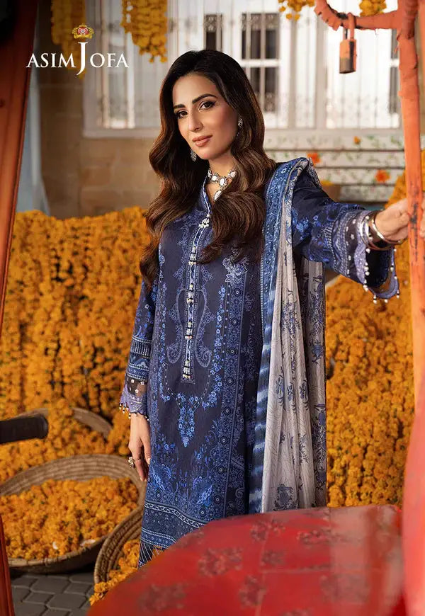 Asim Jofa | Aira Summer Prints | AJAR-09 - Pakistani Designer Dress - by Asim Jofa | Type: Luxury - 100% Original at Saira Sultan