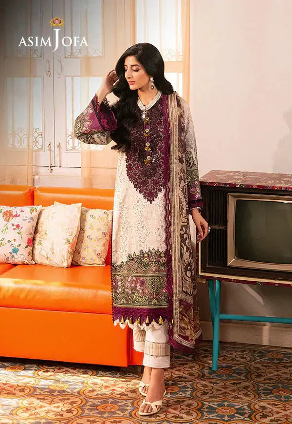 Asim Jofa | Aira Summer Prints | AJAR 21 - Pakistani Designer Dress - by Asim Jofa | Type: Luxury - 100% Original at Saira Sultan