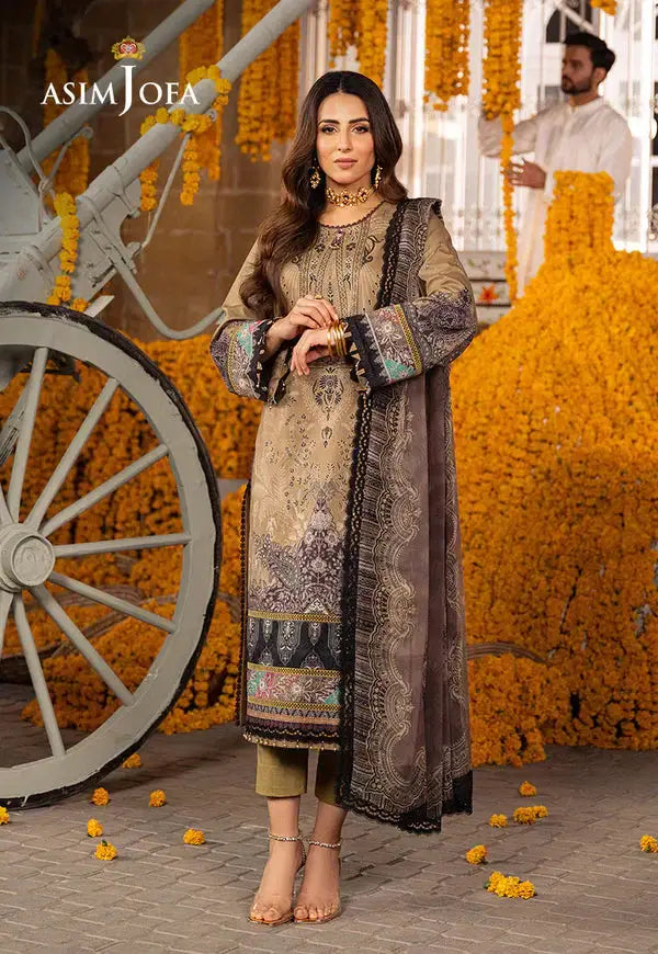 Asim Jofa | Aira Summer Prints | AJAR-16 - Pakistani Designer Dress - by Asim Jofa | Type: Luxury - 100% Original at Saira Sultan