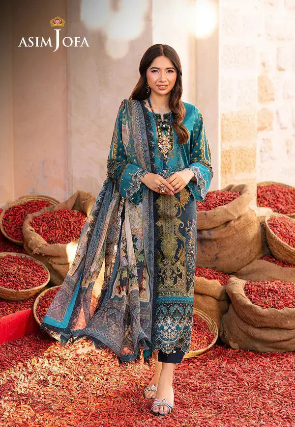 Asim Jofa | Aira Summer Prints | AJAR 22 - Pakistani Designer Dress - by Asim Jofa | Type: Luxury - 100% Original at Saira Sultan