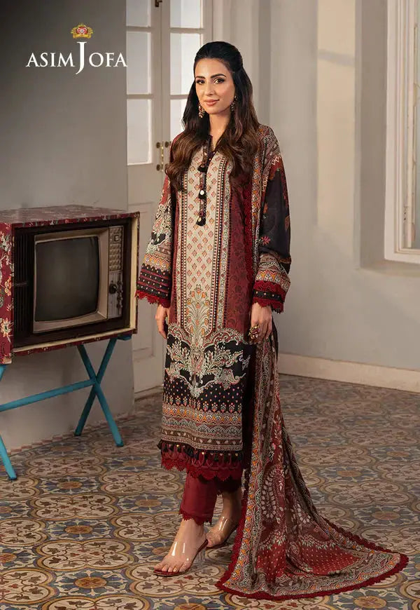 Asim Jofa | Aira Summer Prints | AJAR-26 - Pakistani Designer Dress - by Asim Jofa | Type: Luxury - 100% Original at Saira Sultan