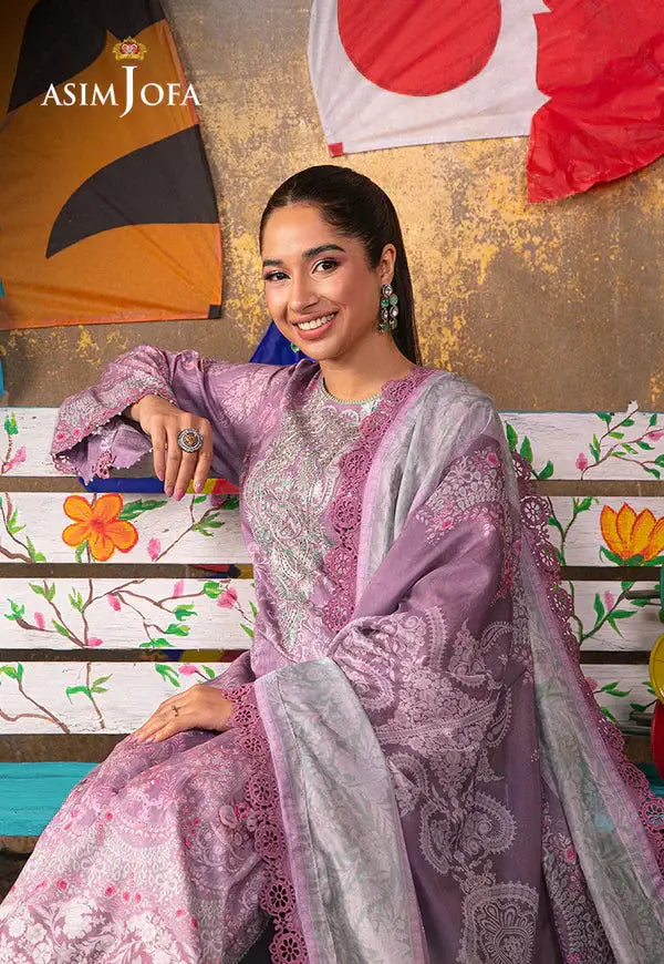 Asim Jofa | Aira Summer Prints | AJAR-11 - Pakistani Designer Dress - by Asim Jofa | Type: Luxury - 100% Original at Saira Sultan