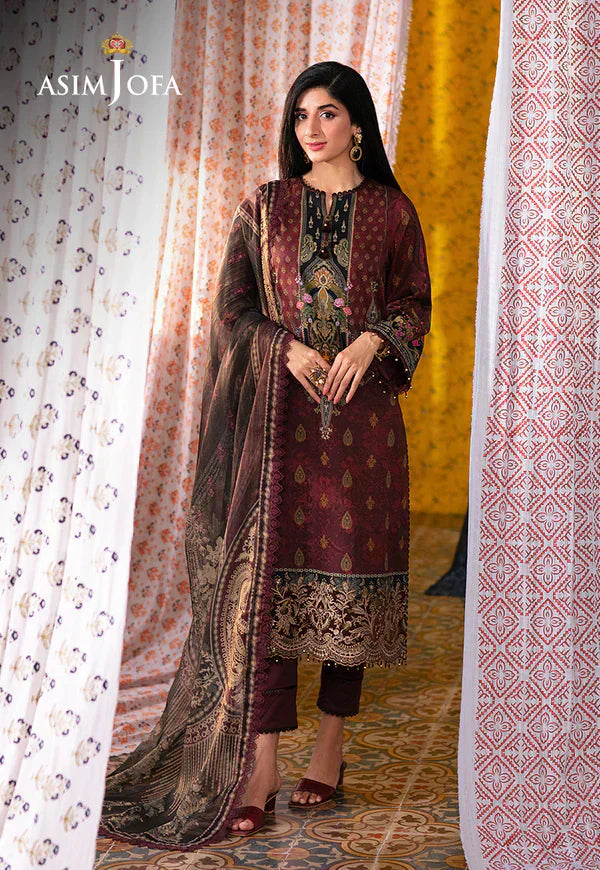 Asim Jofa | Aira Summer Prints | AJAR-19 - Pakistani Designer Dress - by Asim Jofa | Type: Luxury - 100% Original at Saira Sultan