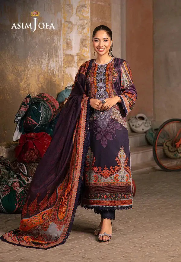Asim Jofa | Aira Summer Prints | AJAR-12 - Pakistani Designer Dress - by Asim Jofa | Type: Luxury - 100% Original at Saira Sultan