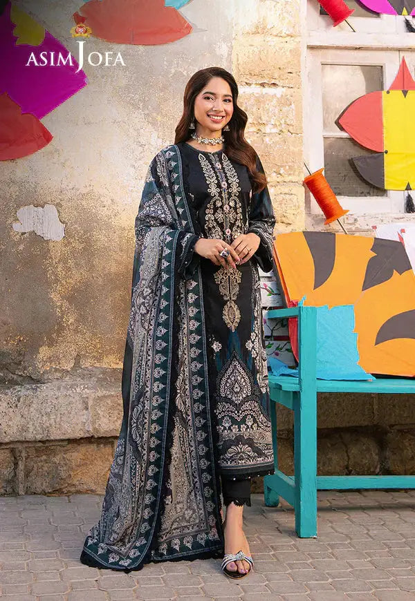 Asim Jofa | Aira Summer Prints | AJAR 10 - Pakistani Designer Dress - by Asim Jofa | Type: Luxury - 100% Original at Saira Sultan