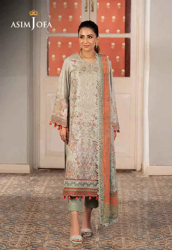 Asim Jofa | Aira Summer Prints | AJAR 02 - Pakistani Designer Dress - by Asim Jofa | Type: Luxury - 100% Original at Saira Sultan