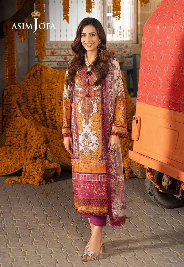 Asim Jofa | Aira Summer Prints | AJAR-04 - Pakistani Designer Dress - by Asim Jofa | Type: Luxury - 100% Original at Saira Sultan