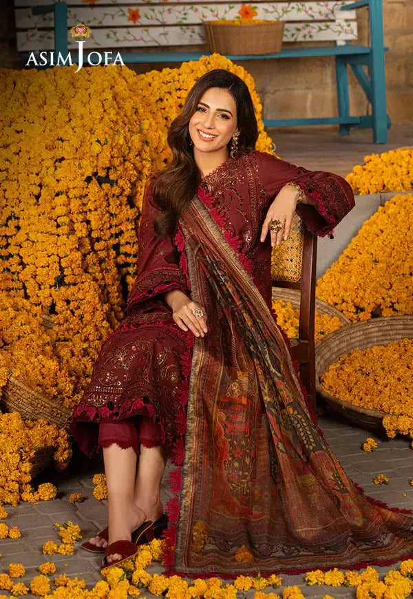 Asim Jofa | Aira Summer Prints | AJAR-29 - Pakistani Designer Dress - by Asim Jofa | Type: Luxury - 100% Original at Saira Sultan