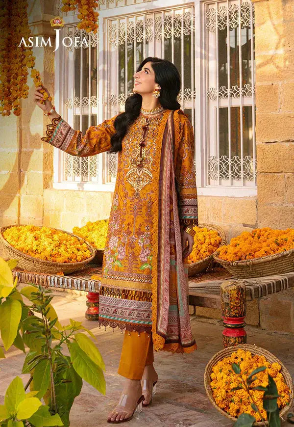 Asim Jofa | Aira Summer Prints | AJAR-15 - Pakistani Designer Dress - by Asim Jofa | Type: Luxury - 100% Original at Saira Sultan